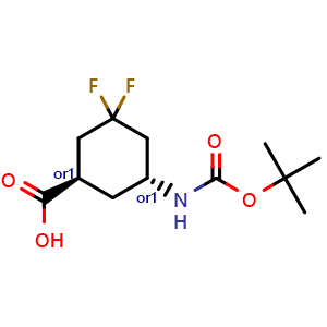 trans-5-(tert-butoxycarbonylamino)-3,3-difluoro-cyclohexanecarboxylic acid