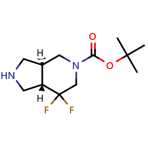 tert-butyl trans-7,7-difluoro-2,3,3a,4,6,7a-hexahydro-1H-pyrrolo[3,4-c]pyridine-5-carboxylate