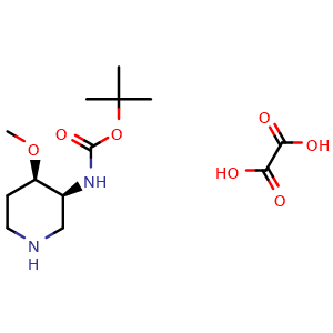tert-butyl N-[(3S,4R)-4-methoxy-3-piperidyl]carbamate;oxalic acid