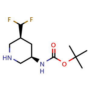 tert-butyl N-[(3R,5S)-5-(difluoromethyl)-3-piperidyl]carbamate