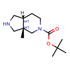 tert-butyl cis-3a-methyl-2,3,4,6,7,7a-hexahydro-1H-pyrrolo[3,4-c]pyridine-5-carboxylate