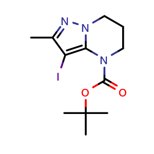 tert-butyl 3-iodo-2-methyl-4H,5H,6H,7H-pyrazolo[1,5-a]pyrimidine-4-carboxylate
