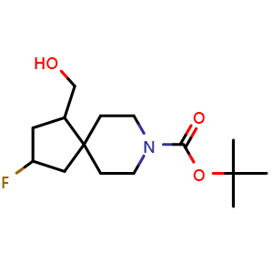 tert-butyl 2-fluoro-4-(hydroxymethyl)-8-azaspiro[4.5]decane-8-carboxylate