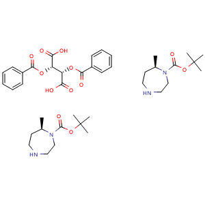 tert-butyl (7R)-7-methyl-1,4-diazepane-1-carboxylate;(2S,3S)-2,3-dibenzoyloxybutanedioic acid
