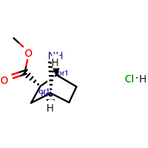 Chemical structure of methyl exo-7-azabicyclo[2.2.1]heptane-2-carboxylate hydrochloride , CAS 2231666-22-9, AChemBlock S84995
