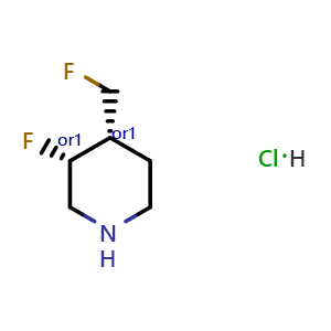 cis-3-fluoro-4-(fluoromethyl)piperidine hydrochloride