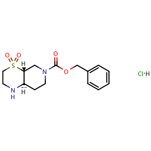 benzyl (4aR,8aR)-rel-4,4-dioxo-1,2,3,4a,5,7,8,8a-octahydropyrido[3,4-b][1,4]thiazine-6-carboxylate hydrochloride