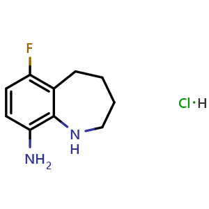 6-fluoro-2,3,4,5-tetrahydro-1H-1-benzazepin-9-amine hydrochloride