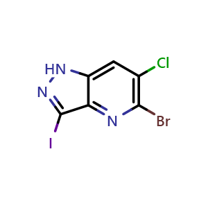 5-bromo-6-chloro-3-iodo-1H-pyrazolo[4,3-b]pyridine
