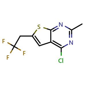 4-chloro-2-methyl-6-(2,2,2-trifluoroethyl)thieno[2,3-d]pyrimidine