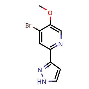4-bromo-5-methoxy-2-(1H-pyrazol-3-yl)pyridine