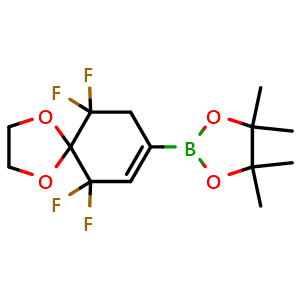 4,4,5,5-tetramethyl-2-(6,6,10,10-tetrafluoro-1,4-dioxaspiro[4.5]dec-7-en-8-yl)-1,3,2-dioxaborolane