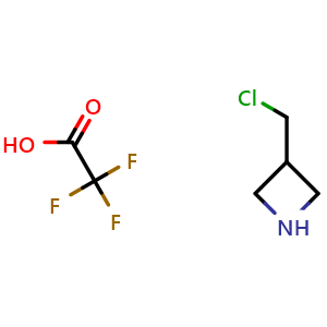 Chemical structure of 3-(chloromethyl)azetidine; trifluoroacetic acid , CAS 2306265-59-6, AChemBlock S85505
