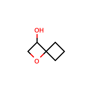Chemical structure of 1-oxaspiro[3.3]heptan-3-ol , CAS 2306269-12-3, AChemBlock S85723