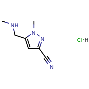 1-methyl-5-(methylaminomethyl)pyrazole-3-carbonitrile hydrochloride