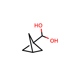 Chemical structure of 1-bicyclo[1.1.1]pentanylmethanediol , CAS 2375195-15-4, AChemBlock S85739