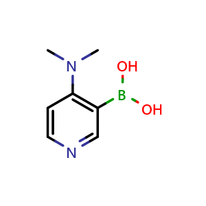 Chemical structure of [4-(dimethylamino)pyridin-3-yl]boronic acid , AChemBlock S85824