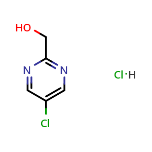 Chemical structure of (5-chloropyrimidin-2-yl)methanol hydrochloride , CAS 2227205-29-8, AChemBlock S85922