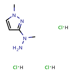 (1-methylpyrazol-3-yl)methylhydrazine trihydrochloride