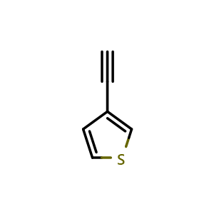 Chemical structure of 3-Ethynylthiophene , CAS 67237-53-0, AChemBlock S86214