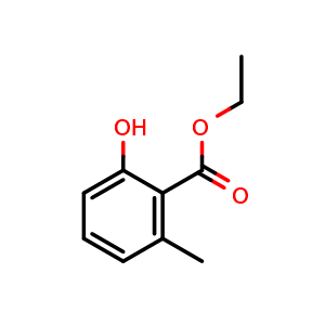 Chemical structure of 6-Methylsalicylic acid ethyl ester , CAS 6555-40-4, AChemBlock S86217