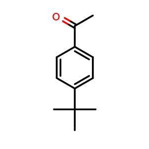 Chemical structure of 4'-tert-Butylacetophenone , CAS 943-27-1, AChemBlock S86224