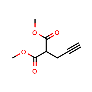 Chemical structure of Dimethyl propargylmalonate , CAS 95124-07-5, AChemBlock S86232