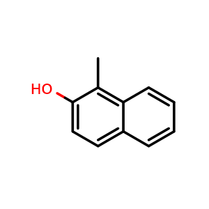 Chemical structure of 1-Methyl-2-Naphthalenol , CAS 1076-26-2, AChemBlock S86237