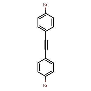Chemical structure of Bis(4-bromophenyl)acetylene , CAS 2789-89-1, AChemBlock S86262