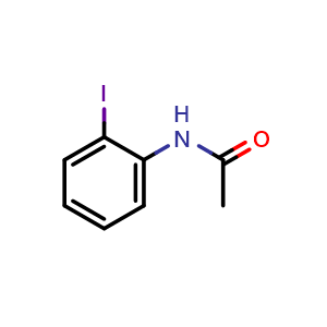 Chemical structure of N-(2-iodophenyl)acetamide , CAS 19591-17-4, AChemBlock S86292