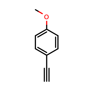 Chemical structure of 4-Ethynylanisole , CAS 768-60-5, AChemBlock S86308