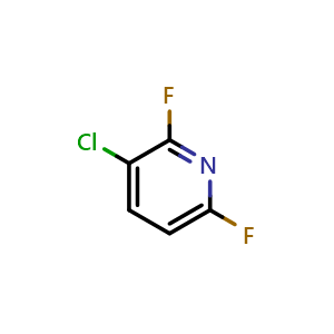 Chemical structure of 3-Chloro-2,6-difluoropyridine , CAS 52208-56-7, AChemBlock S86376