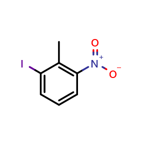 Chemical structure of 1-iodo-2-methyl-3-nitrobenzene , CAS 41252-98-6, AChemBlock S86380
