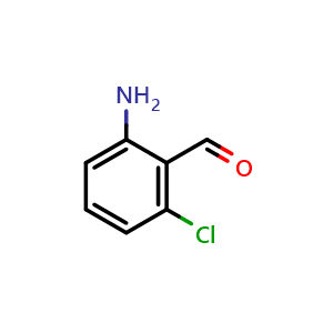 Chemical structure of 2-Amino-6-chlorobenzaldehyde , CAS 35490-90-5, AChemBlock S86385