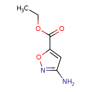 Chemical structure of Ethyl 3-aminoisoxazole-5-carboxylate , CAS 203586-94-1, AChemBlock S86402