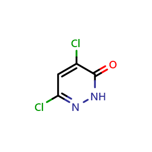 Chemical structure of 4,6-Dichloropyridazin-3(2H)-one , CAS 17285-37-9, AChemBlock S86406