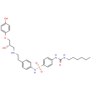 Chemical structure of L755507 , CAS 159182-43-1, AChemBlock S86427