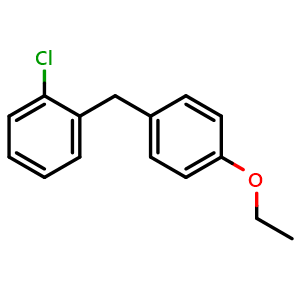 Chemical structure of 1-Chloro-2-(4-ethoxybenzyl)benzene , CAS 1662702-90-0, AChemBlock S86462