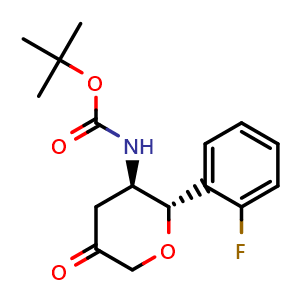 tert-butyl ((2S,3R)-2-(2-fluorophenyl)-5-oxotetrahydro-2H-pyran-3-yl)carbamate