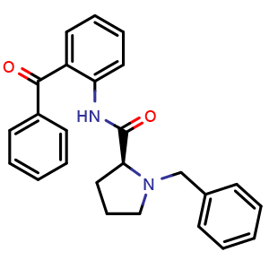 (2S)-N-(2-benzoylphenyl)-1-benzylpyrrolidine-2-carboxamide