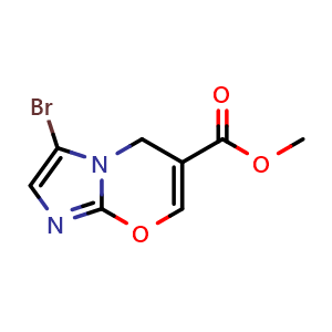 Chemical structure of methyl 3-bromoH-imidazo[1,2-a]pyridine-6-carboxylate , CAS 886361-98-4, AChemBlock S86484