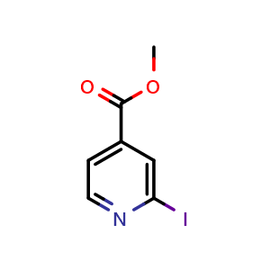 Chemical structure of Methyl 2-iodoisonicotinate , CAS 134579-47-8, AChemBlock S86530