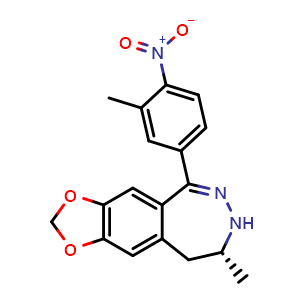 (R)-(+)-8-methyl-5-(3-methyl-4-nitrophenyl)-8,9-dihydro-7H-1,3-dioxolo[4,5-h][2,3]benzodiazepine
