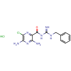 Chemical structure of Benzamil hydrochloride , CAS 161804-20-2, AChemBlock S86594