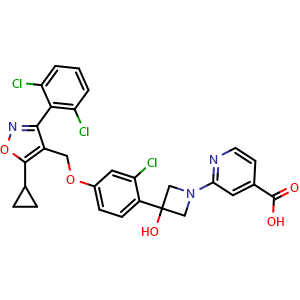Chemical structure of Cilofexor , CAS 1418274-28-8, AChemBlock S86638