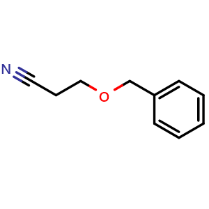 Chemical structure of 3-(Benzyloxy)propanenitrile , CAS 6328-48-9, AChemBlock S86680