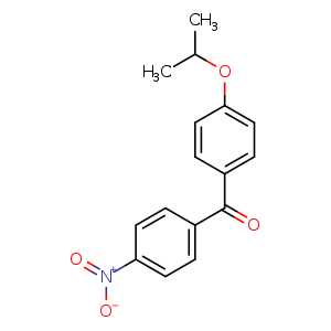 Chemical structure of 4-Isopropoxy-4'-nitrobenzophenone , CAS 221532-00-9, AChemBlock S86704