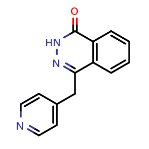 Chemical structure of 4-(Pyridin-4-ylmethyl)-2H-phthalazin-1-one , CAS 107558-48-5, AChemBlock S86707