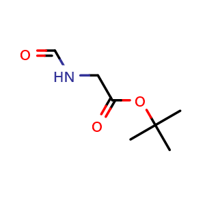 Chemical structure of tert-Butyl Formylglycinate , CAS 51354-15-5, AChemBlock S86709