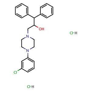 3-(4-(3-chlorophenyl)piperazin-1-yl)-1,1-diphenylpropan-2-ol dihydrochloride